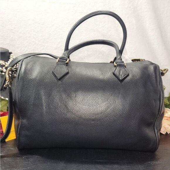 Authentic NWT Valentino Tonia Genuine Leather Boston Bag with Dust Bag - Picture 6 of 17